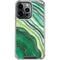 Kiwi Watercolor Geode iPhone 15 Pro Clear Case